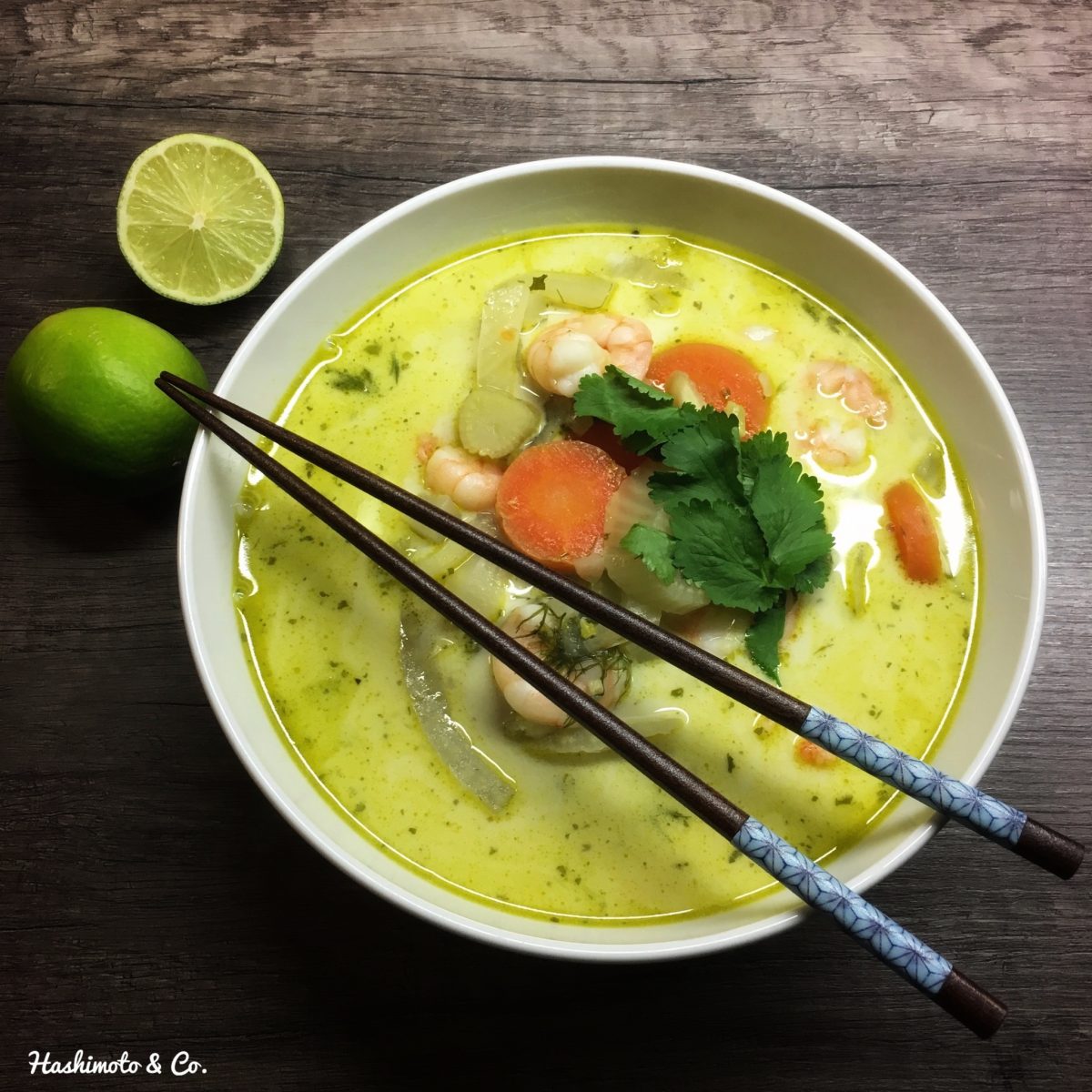 Fenchel-Kokos-Suppe mit Garnelen (AIP / PALEO)