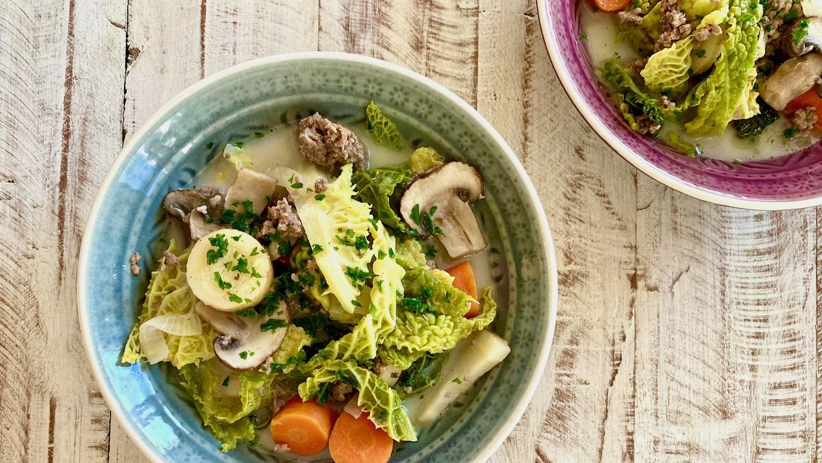 AIP Wirsingeintopf mit Hackfleisch