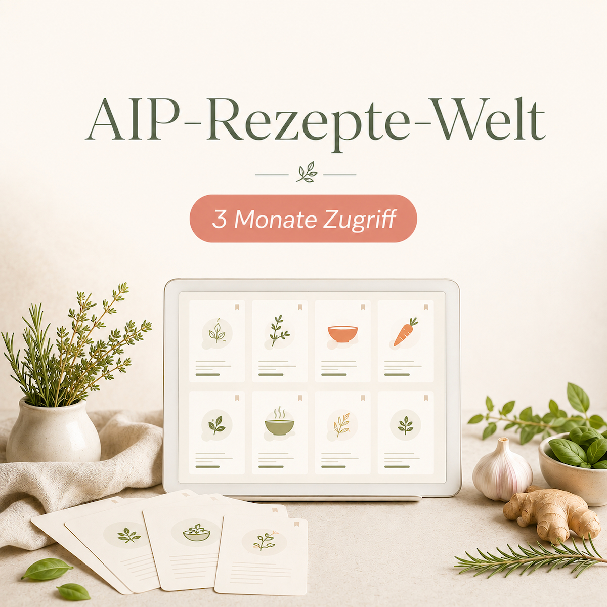 AIP-Rezepte-Welt – 3 Monate Zugriff auf die geschützte Rezeptbibliothek von Hashimoto & Co